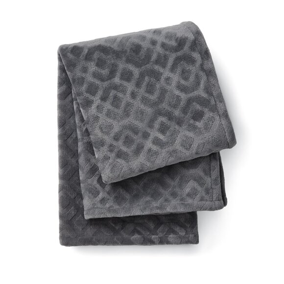 Mainstays King 5-Piece Damask Stripe Comforter Set – Rich Black Bedding Adult - Picture 3 of 5